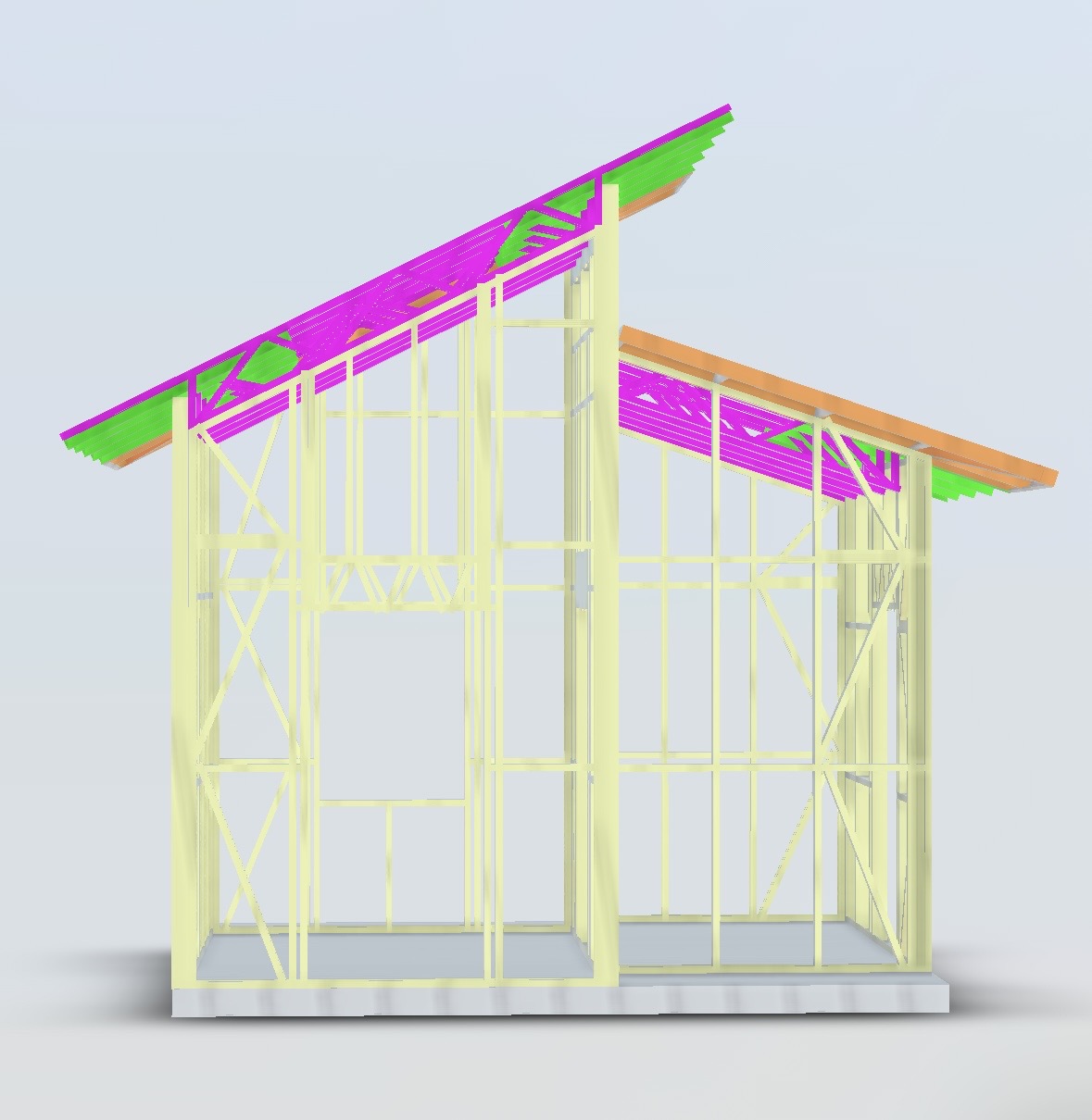 Greenhouse / She Shed Combo render